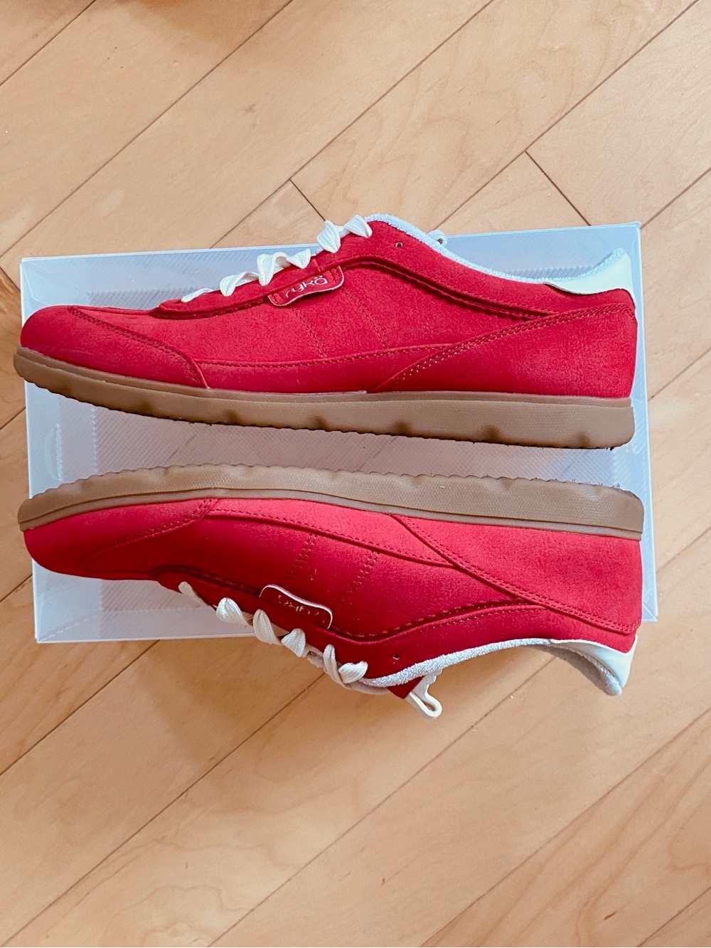 New Ryka Effortless Red Low-Top Women's Sneakers with Gum Outsole - Picture 5 of 10